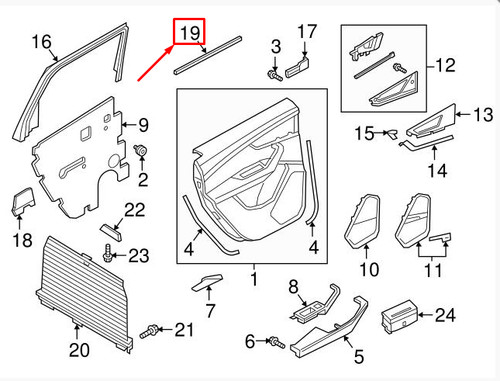 Audi rear right inner - 4m,