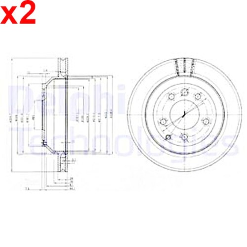 Brake disc delphi - brake,